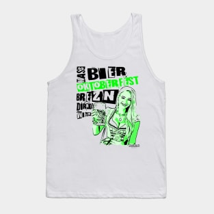 2reborn JEN Oktoberfest Bier Party Dirndl green Tank Top